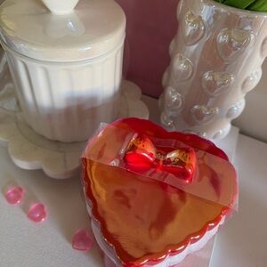 Valentine’s Day Red Heart & white canister